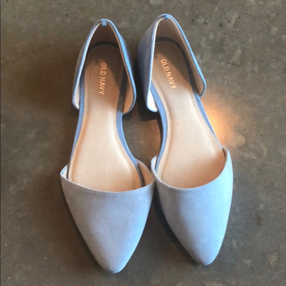 old navy blue flats